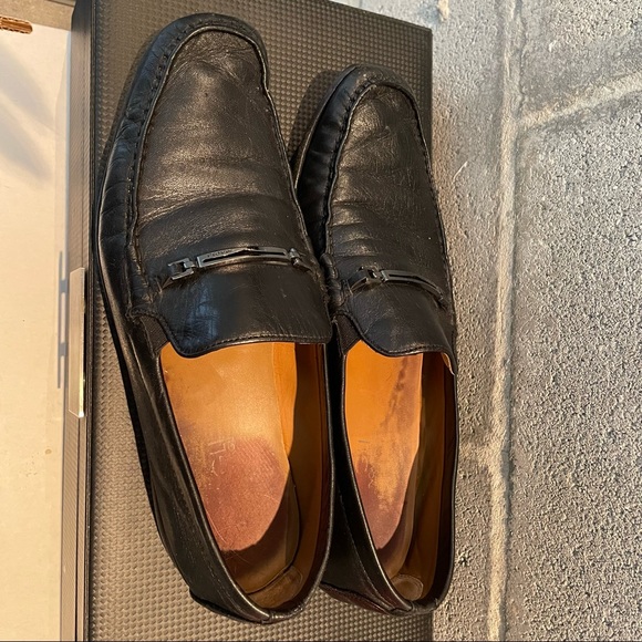 Bruno Magli Kody Black Leather Loafers - Picture 3 of 9